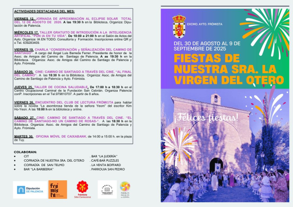 PROGRAMA FESTIVO &quot;NUESTRA SRA. VIRGEN DEL OTERO&quot;