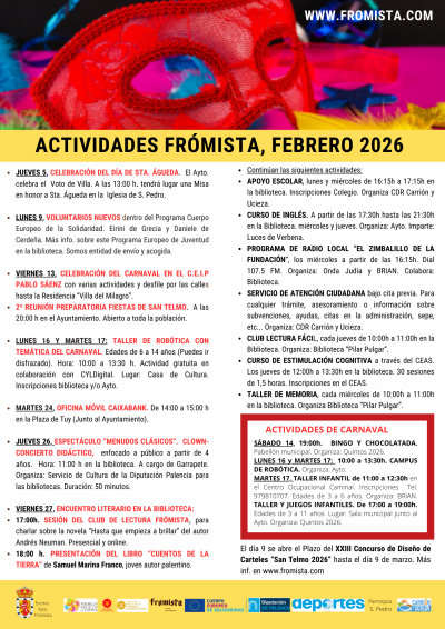 HOJA INFORMATIVA MES DE FEBRERO