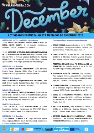 HOJA INFORMATIVA HASTA MEDIADOS DE DICIEMBRE