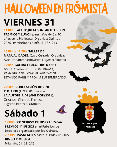 FIESTA DE HALLOWEEN EN FR&Oacute;MISTA