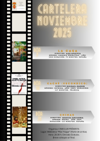 CARTELERA CINCECLUB FR&Oacute;MISTA NOVIEMBRE