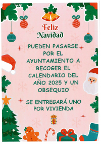 CALENDARIO, FELICITACI&Oacute;N NAVIDE&Ntilde;A Y OBSEQUIO