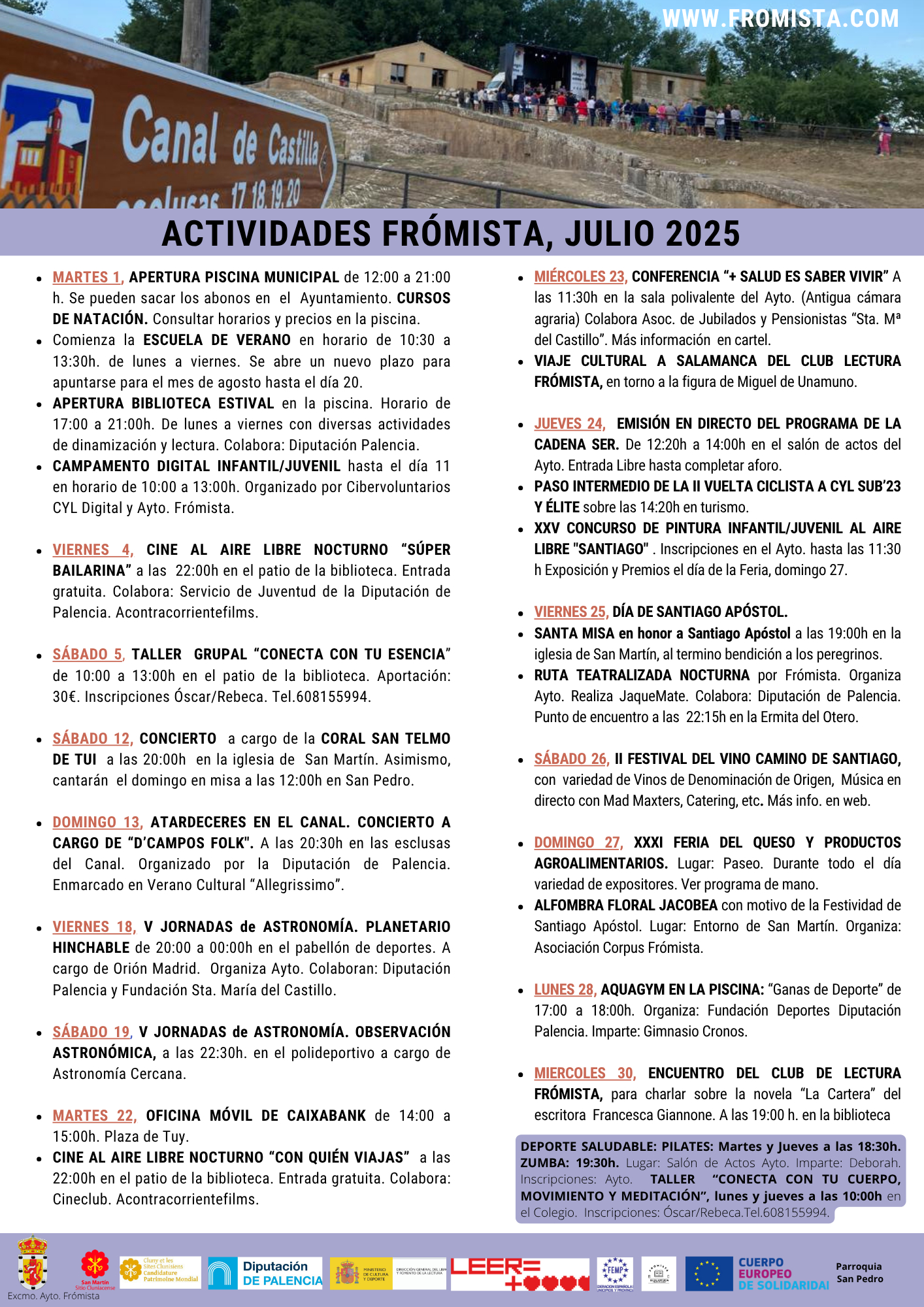 HOJA INFROMATIVA  DEL MES DE JULIO 2025
