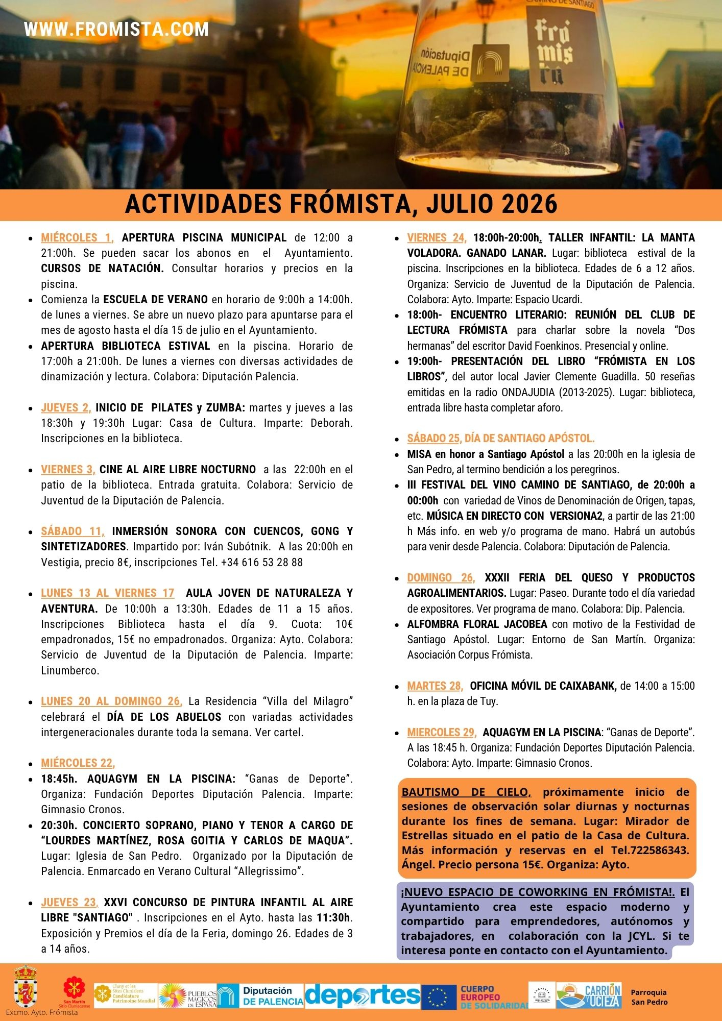 HOJA INFORMATIVA MES DE JULIO